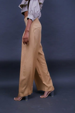 PANTALON PALAZZO CAMEL