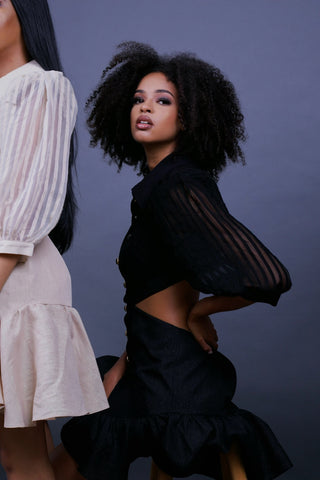 ROBE CHEMISES À DÉCOUPES